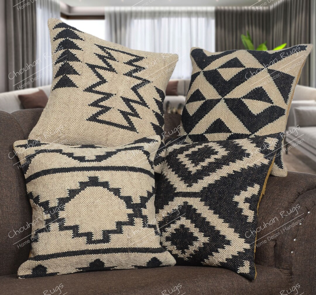 Las Mejores Ofertas En Cuadrado De Yute 18 X 18 En Tamaño Almohadas De Decoración Para El Hogar | EBay