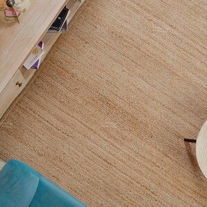 Hand Braided Jute Rug – Eco Friendly Round Area Rug, Natural Sustainable Boho Home Decor image 4