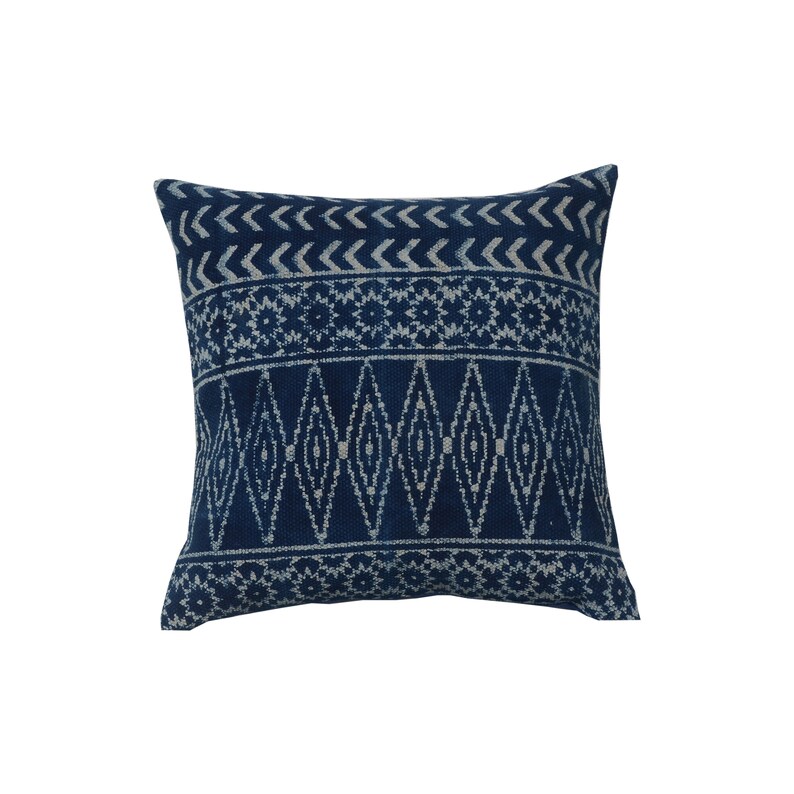 4 pcs set of Boho Block Printed Throw Cushion Cover Indian Dhurries Pillow 45x45 cm Decorative Pillow Rustic Rug Pillow Sofa Pillow Cover