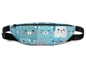 Kawaii Mama Bear Sport Waist Bag Fanny Pack Adjustable For Travel