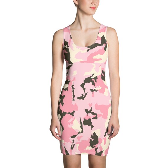 pink camo dresses for womens