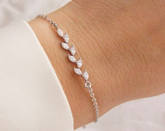 Armband Silber, Brautschmuck, Braut Armband, Brautschmuck Silber, Hochzeitsschmuck, Silber Armband