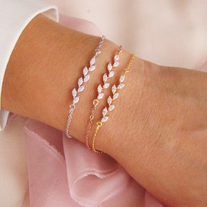 Bracelet rose gold / bridal jewelry / bridal jewelry rose gold image 3