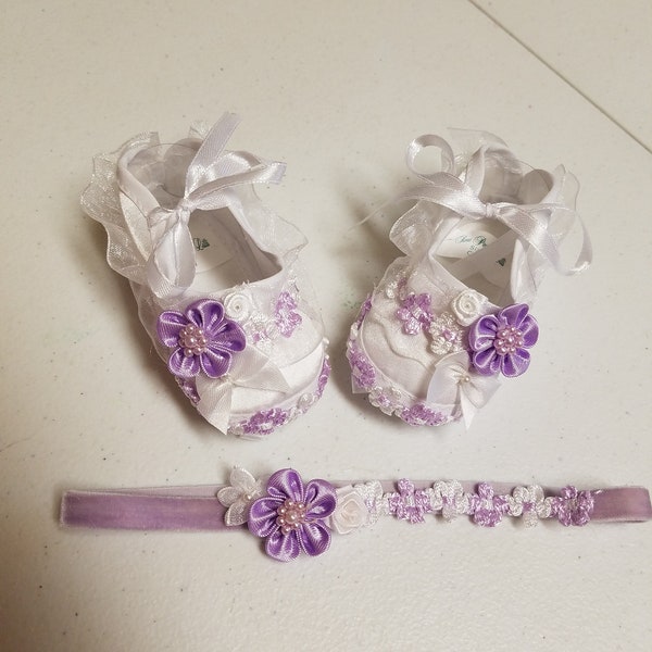 Lavender Baby Shoes Etsy