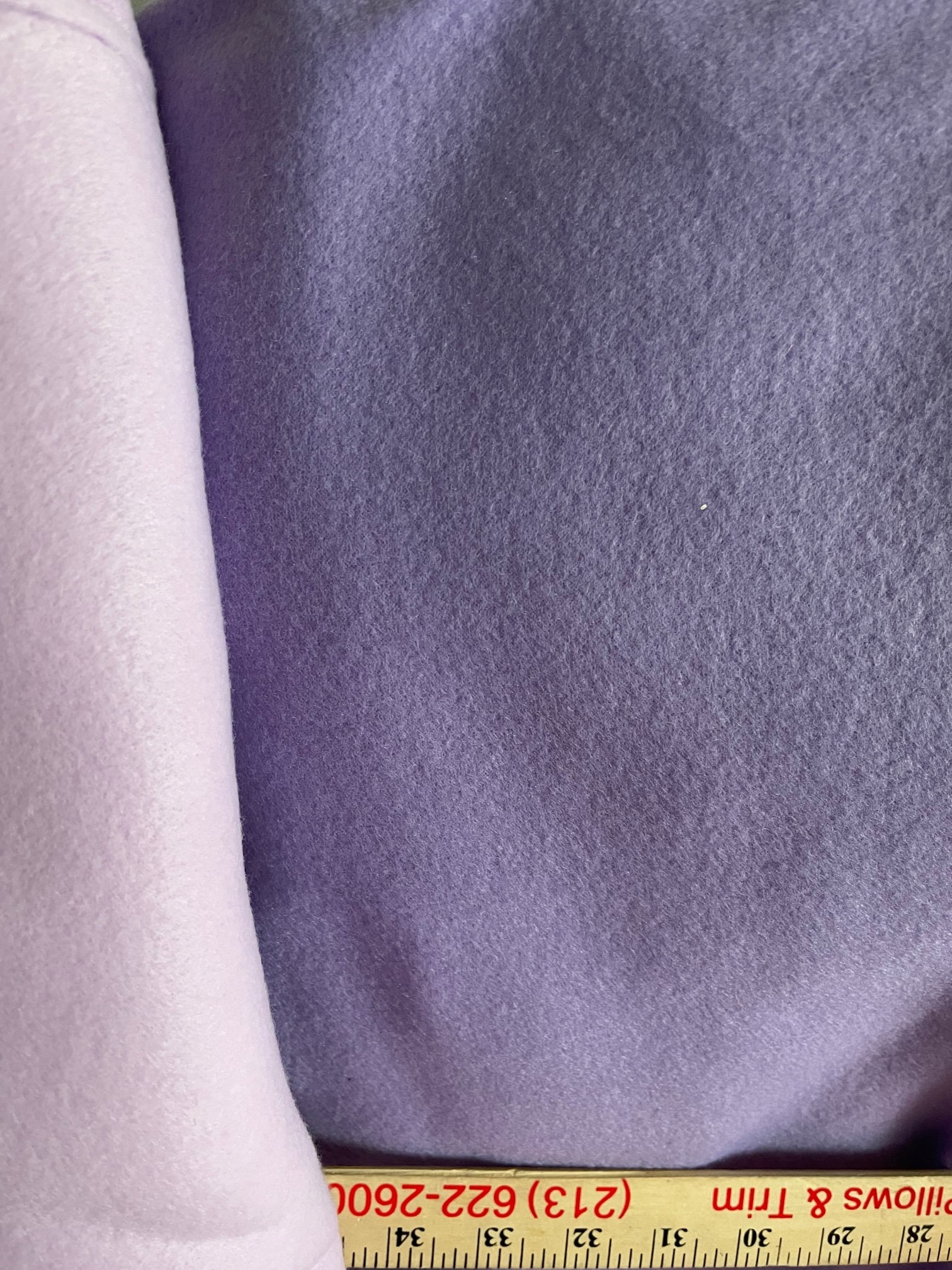 Purple Lavender Fleece by Yard 60 Wide, Fleece Fabric Light Lilac Polar