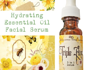 Hydrating Essential Oil Facial Serum | Botanical Moisterizer for Face