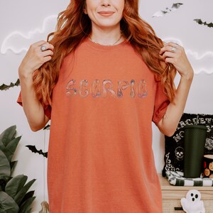 Scorpio Bubble Unisex T-shirt | Comfort Colors Tee | Bubbles Zodiac Shirt | Astrology Lover Gift | Gift for Scorpio | Celestial