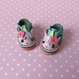 OB11 & Middie Blythe Two-Toned Unicorn Shoes