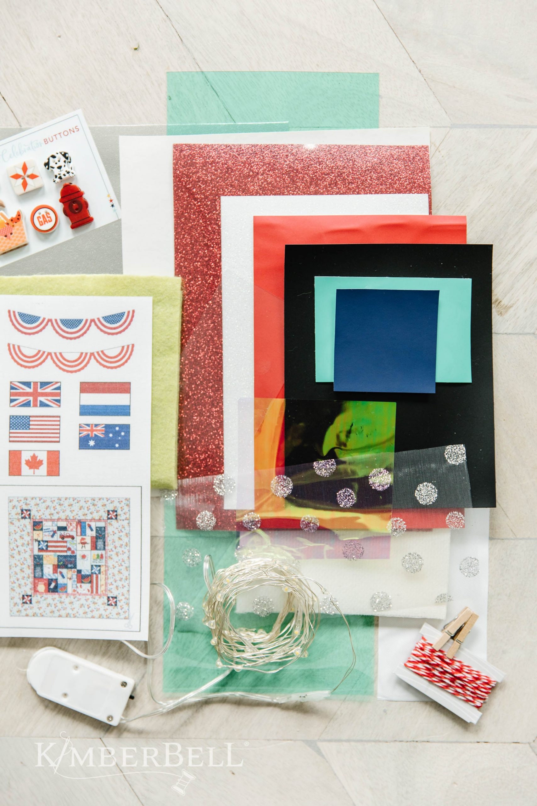 Kimberbell Main St Celebration Embellishment Kit 4th of July Etsy