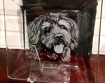 Custom etched glass