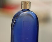 Vintage Bourjois Evening in Paris Eau de Cologne colbalt blue bottle