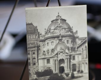 Antiguos teatros KGL y nuevo vestíbulo, Wiesbaden - Postal alemana - Sin usar