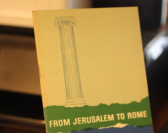 Vintage Christian Booklet: From Jerusalem To Rome, 1964 Radio Bible Class