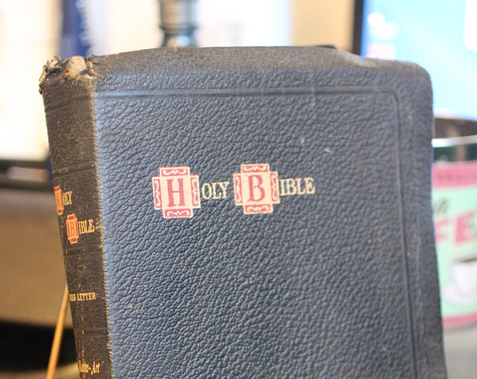 1914 the Holy Bible Master-art Edition - King James & Red Letter