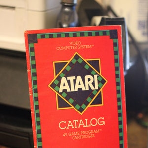 1982 Atari Video Computer System Catalog: 49 Game Program Cartridges - Atari 2600 Catalog