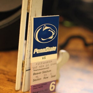 1988 Pittsburgh Panthers vs Penn State Nittany Lions Football Ticket Stub - 12.November 1988 - Beaver Stadion - Pitt Vs Penn State Rivalität