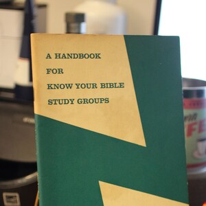 1959 A Handbook for Know Your Bible Study Groups by Charles M. Laymon