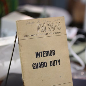 1950 Department of the Army Field Manual FM 26-5 - Interior Guard Duty - Korean War