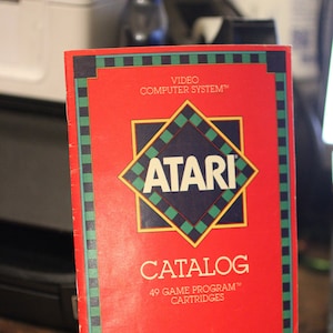 1982 Atari Video Computer System Catalog: 49 Game Program Cartridges - Atari 2600 Catalog