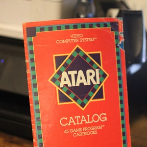 1981 Atari Video Computer System Catalog: 45 Game Program Cartridges - Atari 2600 Catalog