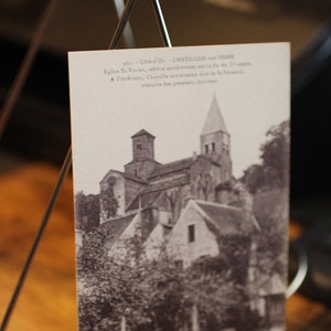 Antike St-Vorles Kirche in Chatillon-Sur-Seine, Frankreich Postkarte - unbenutzt
