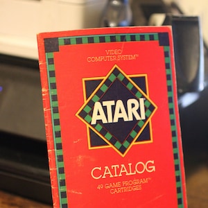 1982 Atari Video Computer System Catalog: 49 Game Program Cartridges - Atari 2600 Catalog