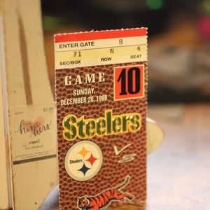 1998 Cincinnati Bengals vs Pittsburgh Steelers Ticket Stub - Dezember 20, 1998 - Three Rivers Stadion, Pittsburgh