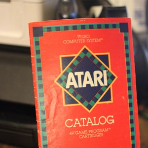 1982 Atari Video Computer System Catalog: 49 Game Program Cartridges - Atari 2600 Catalog