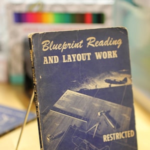 1944 US Navy Blueprint Reading Training Course - WWII Era