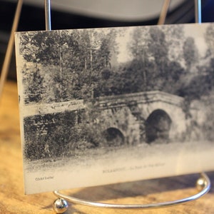 Antique Le Pont du Pré Gilbert (Il ponte di Pré Gilbert) a Rolampont, Francia Cartolina - Inutilizzato