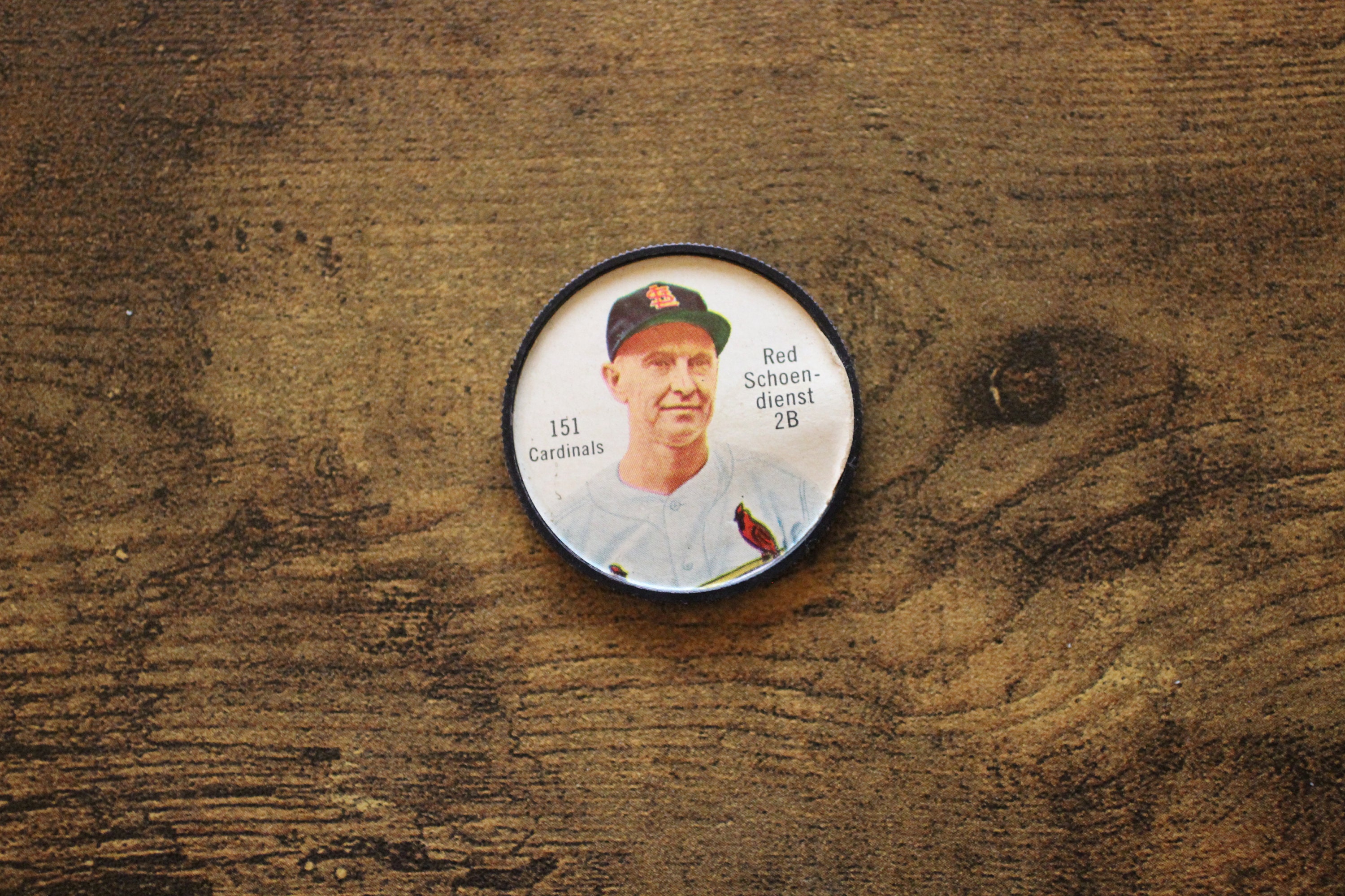 1962年 サラダ ティー アンド ジャンケット デザート レッド シェーンディエンスト コイン - ヴィンテージ セントルイス カーディナルス