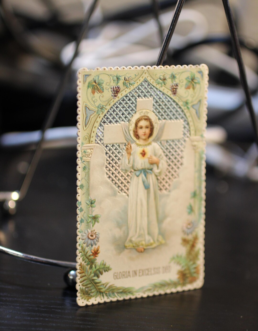 Antique Young Jesus & Sacred Heart Catholic Holy Lace Card - Etsy