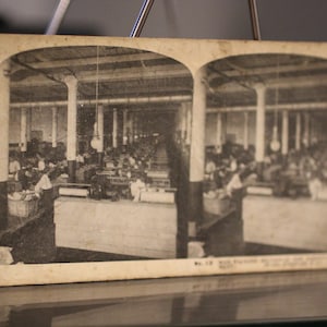 Antique Shipping Department - A Trip Through Sears, Roebuck & Co Stereoscope Viewer Card - Vintage Business Photography