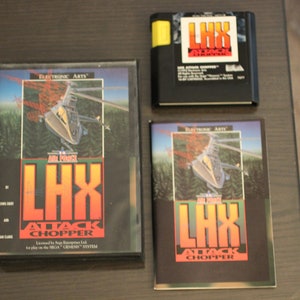 1992 Sega Genesis LHX Attack Chopper - Complete In Box - Tested - Works Great