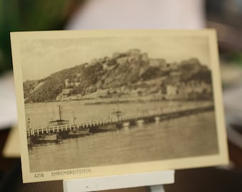 Antique Ehrenbreitstein Fortress, Coblence, Allemagne - Carte postale allemande - Inutilisé