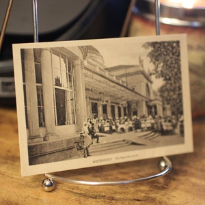 Antique Kurhausterrasse (Kurhaus Terrace), Wiesbaden - Carte postale allemande - Inutilisé