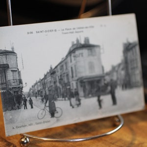 Antique La place de la Mairie de Saint-Dizier, France Carte postale - Inutilisé