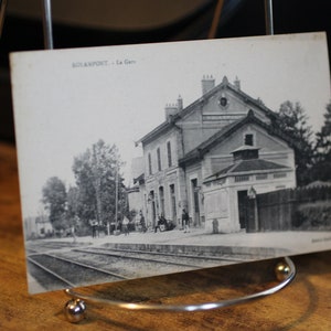 Cartão Postal Antique Le Gare (A Estação Ferroviária) em Rolampont, França - Não utilizado