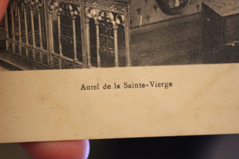 France Postcard Unused Antique Alter of the Holy Virgin in a Catholic Church in Ch\u00e2tillon-sur-Seine