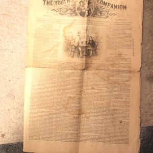 1871 The Youth&#39;s Companion Magazine - Thursday March 23rd, 1871