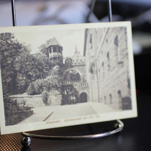 Antique Heidenmauer Mit Rom Tor (Mur païen avec porte romaine), Wiesbaden - Carte postale allemande - Inutilisé