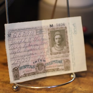 Los na loterię szpitali irlandzkich z 1938 r. – antyczna loteria