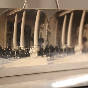 Warren G. Harding Funeral Procession: Antique Stereoscope Card