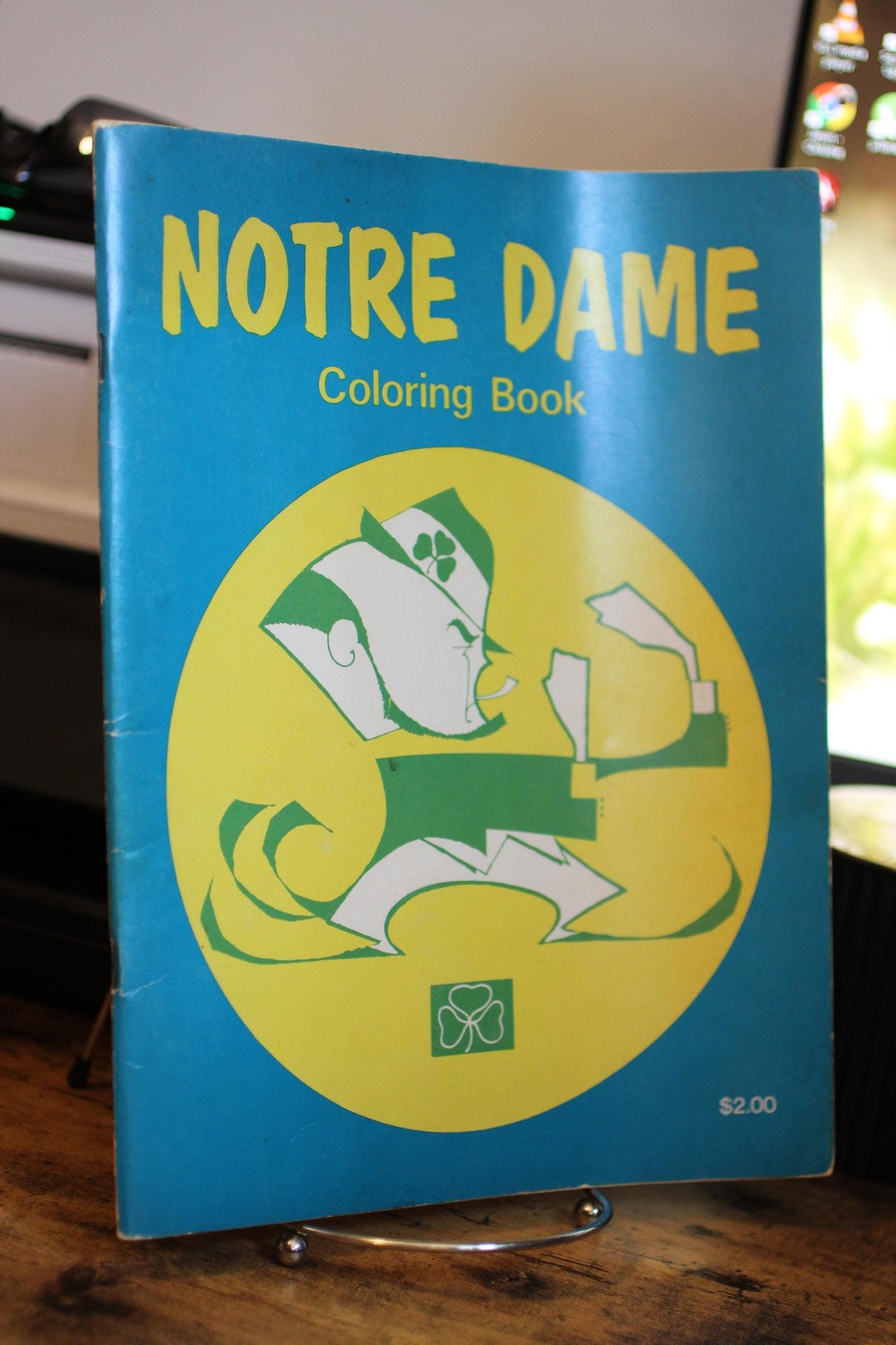 1974 Notre Dame Fighting Irish Football Coloring Book - Unused - Etsy