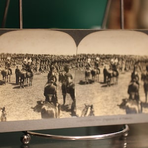 Antique The 48th Highlanders of Toronto Keystone View Company Stereoscope Viewer Card - Antique Military Photograph