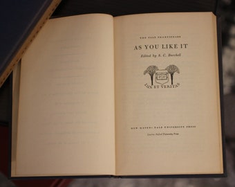 1954 As You Like It by William Shakespeare - The Yale Shakespeare Collection