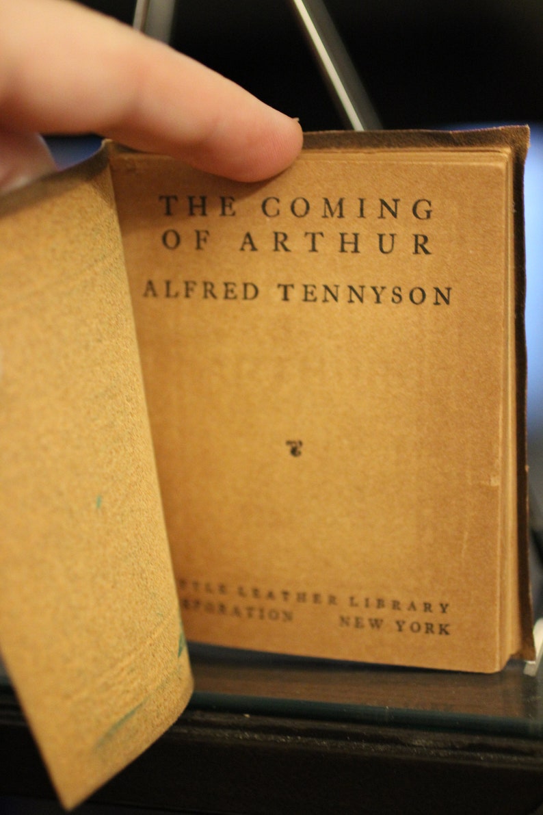 1920s the Coming of Arthur by Alfred Tennyson Little Leather Etsy