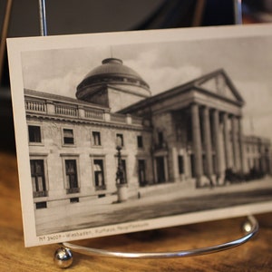Antique Kurhaus Hauptfassade (Façade principale de la maison thermale), Wiesbaden - Carte postale allemande - Inutilisé
