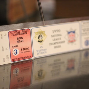 1990 NLCS Game 3 Ticket Stub - October 8, 1990 - Three Rivers Stadium - Pittsburgh Pirates Vs Cincinnati Reds