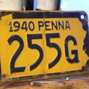 1940 Pennsylvania Licence Plate